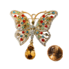 Multi-color crystals batterfly Brooches